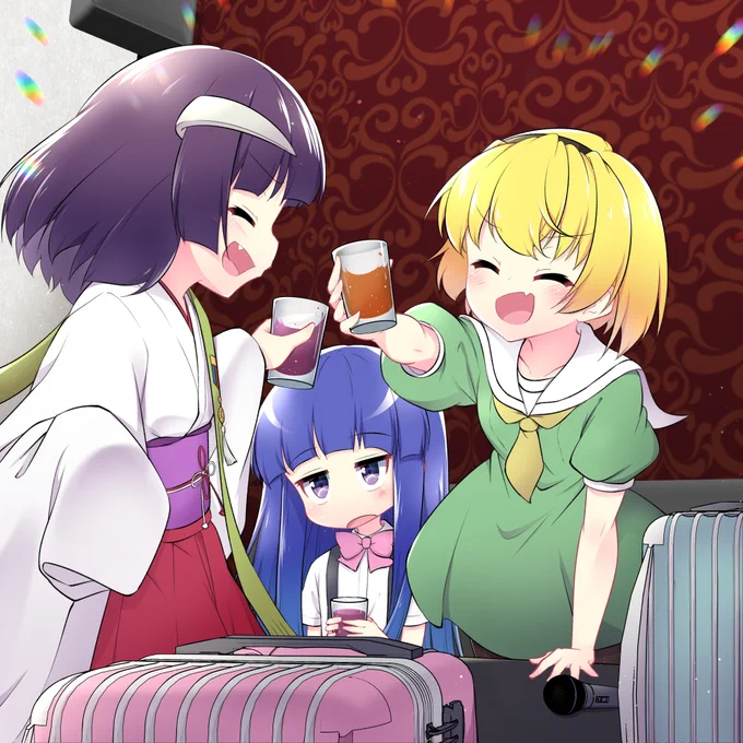 打ち上げエウさとりか。
#日替わり沙都子
#ひぐらしのなく頃に卒 