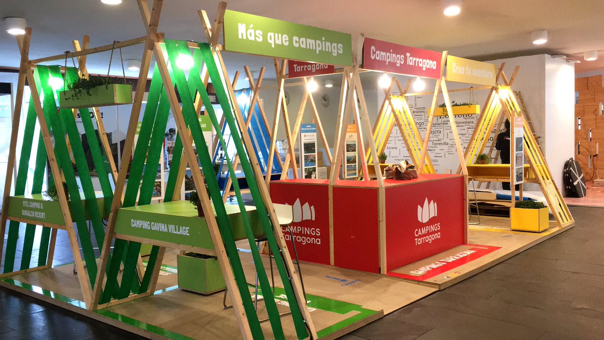 CampingsTgna's tweet photo. ⛺️Presents a la fira @navartur de Pamplona, juntament amb 5 càmpings de l'associació. Promocionem al turisme navarrès els càmpings de la #CostaDaurada i #Terresdelebre!
#CampingsTarragona #UniqueCampingDestination https://t.co/WiFINBta1K