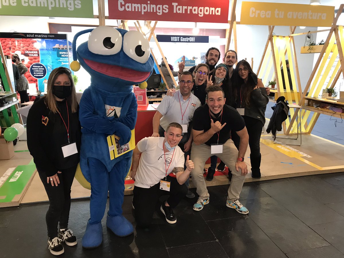 CampingsTgna's tweet photo. ⛺️Presents a la fira @navartur de Pamplona, juntament amb 5 càmpings de l'associació. Promocionem al turisme navarrès els càmpings de la #CostaDaurada i #Terresdelebre!
#CampingsTarragona #UniqueCampingDestination https://t.co/WiFINBta1K