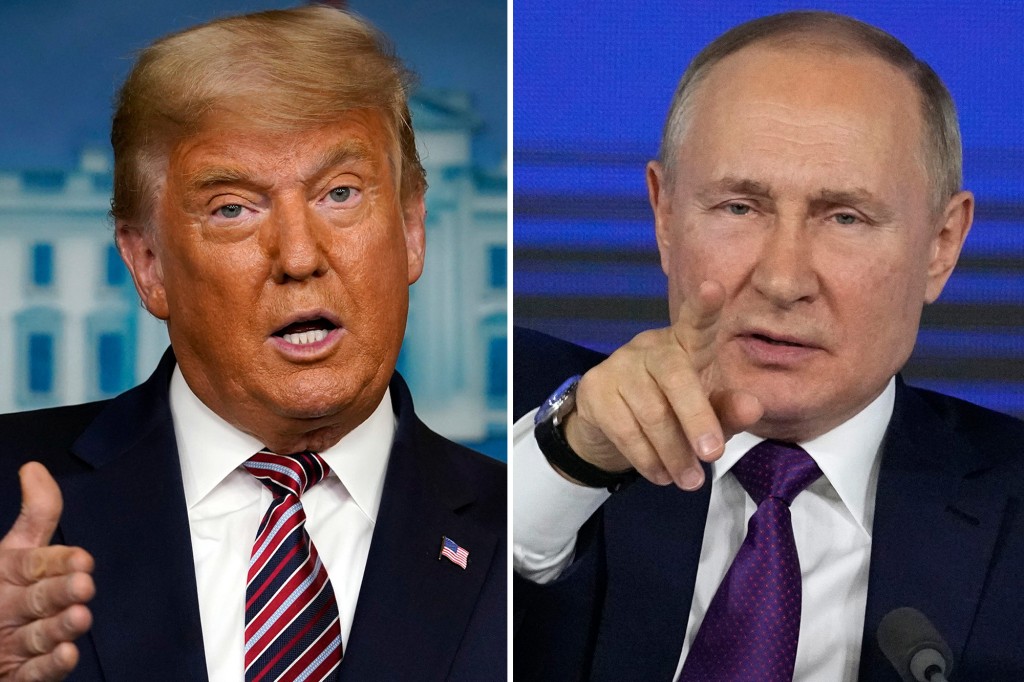 nypost's tweet image. Majority of Americans say Putin would not have invaded Ukraine if Trump were president trib.al/8eLqBye