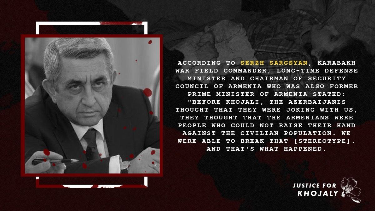Afsana19822's tweet photo. At present, the recognition of the Khojaly genocide has been identified as one of the main directions of Azerbaijan's foreign policy.#JusticeforKhojaly #KhojalyGenocide #Khojaly30 #Khojaly613 https://t.co/Eo6gMVWf59