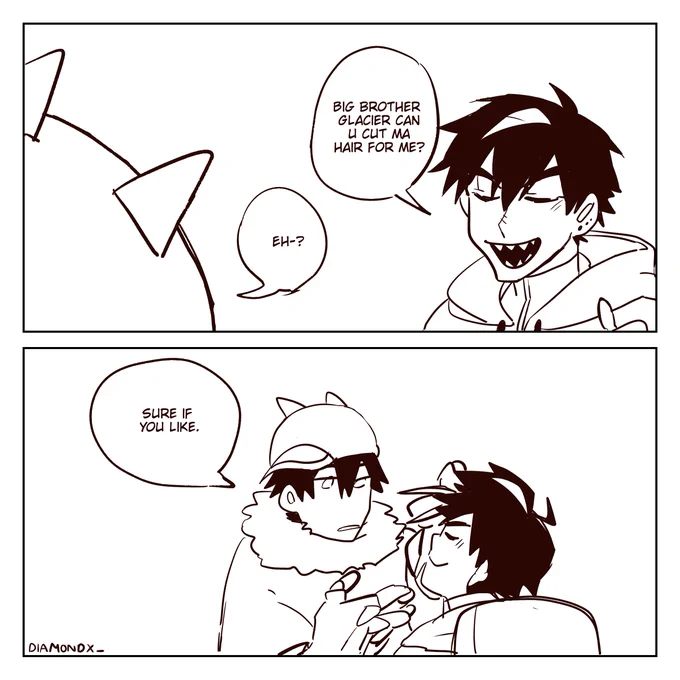 His hair-
#BoBoiBoy 