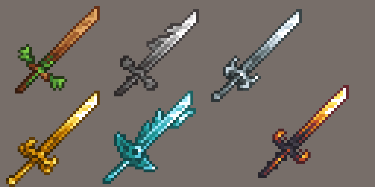 Pixeland l pack model on X: i made update minecraft swords! would you like  to see sword animations in minecraft? #minecraft #ドット絵 #resourcepack   / X