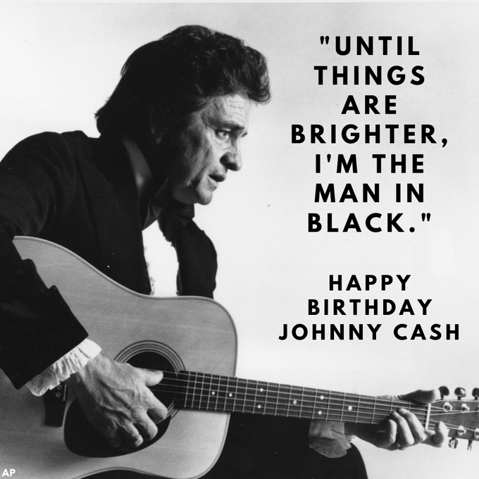 Happy birthday Johnny Cash! 
