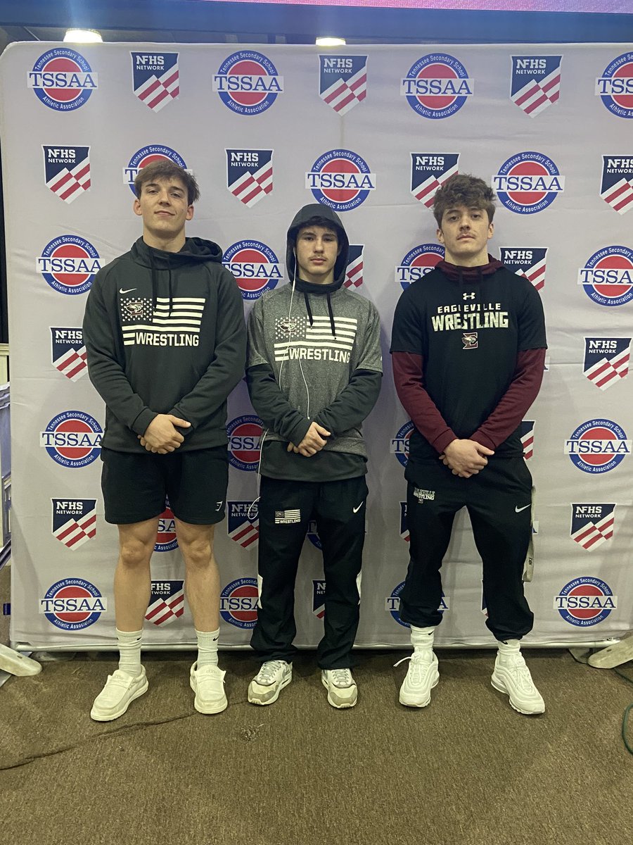 EAGWrestling's tweet photo. Final day of the WRESTLING state tournament &amp; these 3 have made it to medal day Pratt going for 3rd Matt is going for 5th &amp; Brody is going for the GOLD good luck guys https://t.co/L4hEExjbeR
