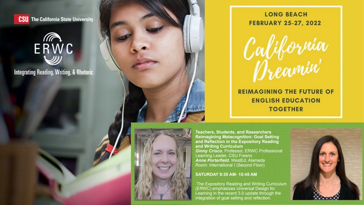 CSU Expository Reading and Writing Curriculum (@csu_erwc) on Twitter photo Today at 9:30a! "Teachers, Students, and Researchers Reimagining Metacognition: Goal Setting and Reflection in the Expository Reading and Writing Curriculum" #ERWC <a href="/CATE_California/">California Association of Teachers of English</a> #CATE2022 Today at 9:30a! "Teachers, Students, and Researchers Reimagining Metacognition: Goal Setting and Reflection in the Expository Reading and Writing Curriculum" #ERWC <a href="/CATE_California/">California Association of Teachers of English</a> #CATE2022