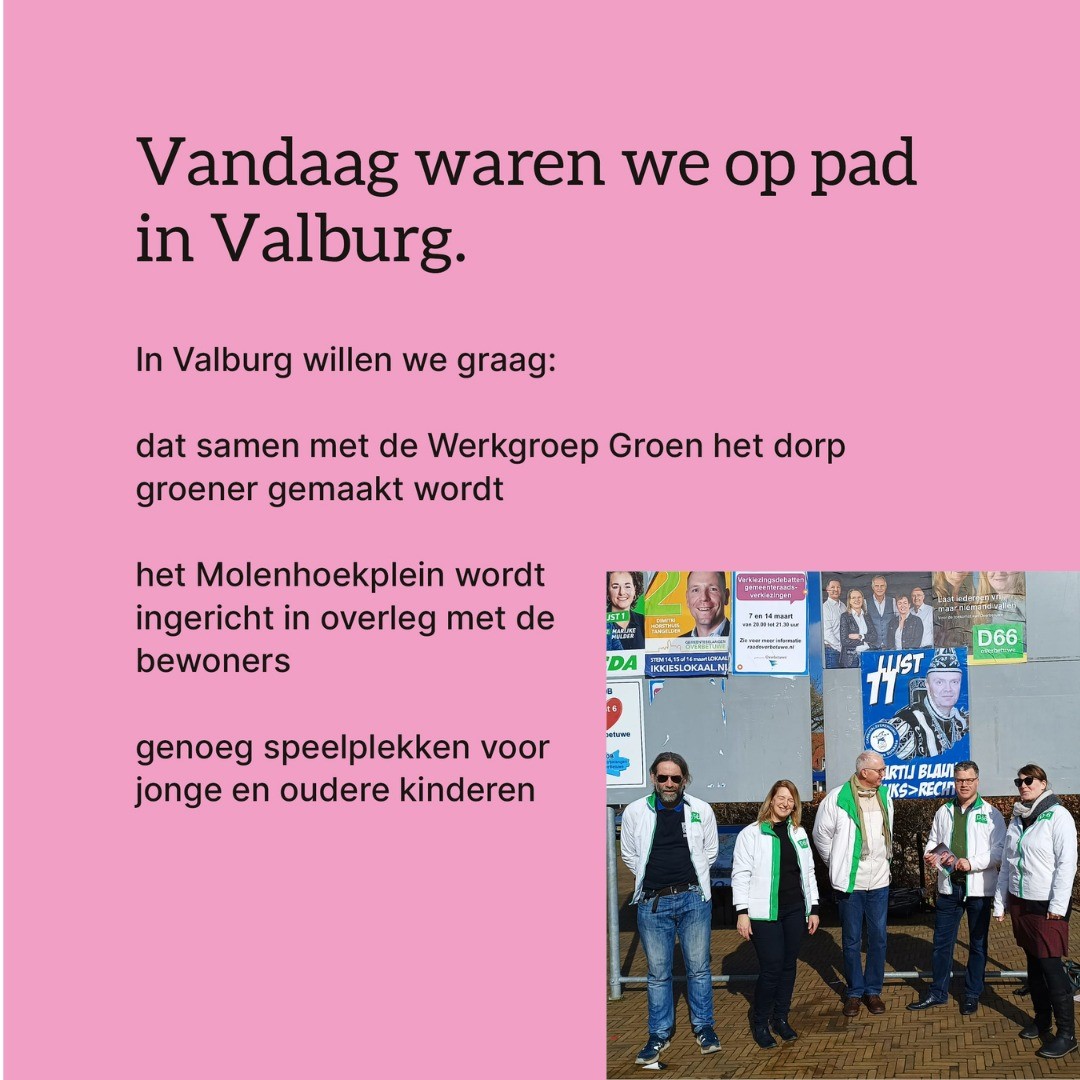 Vandaag hebben we ingetogen campagne gevoerd. Dit in verband met de situatie in de Oekraïne. 
Ook is het carnaval . Wij wensen iedereen een fijne carnaval