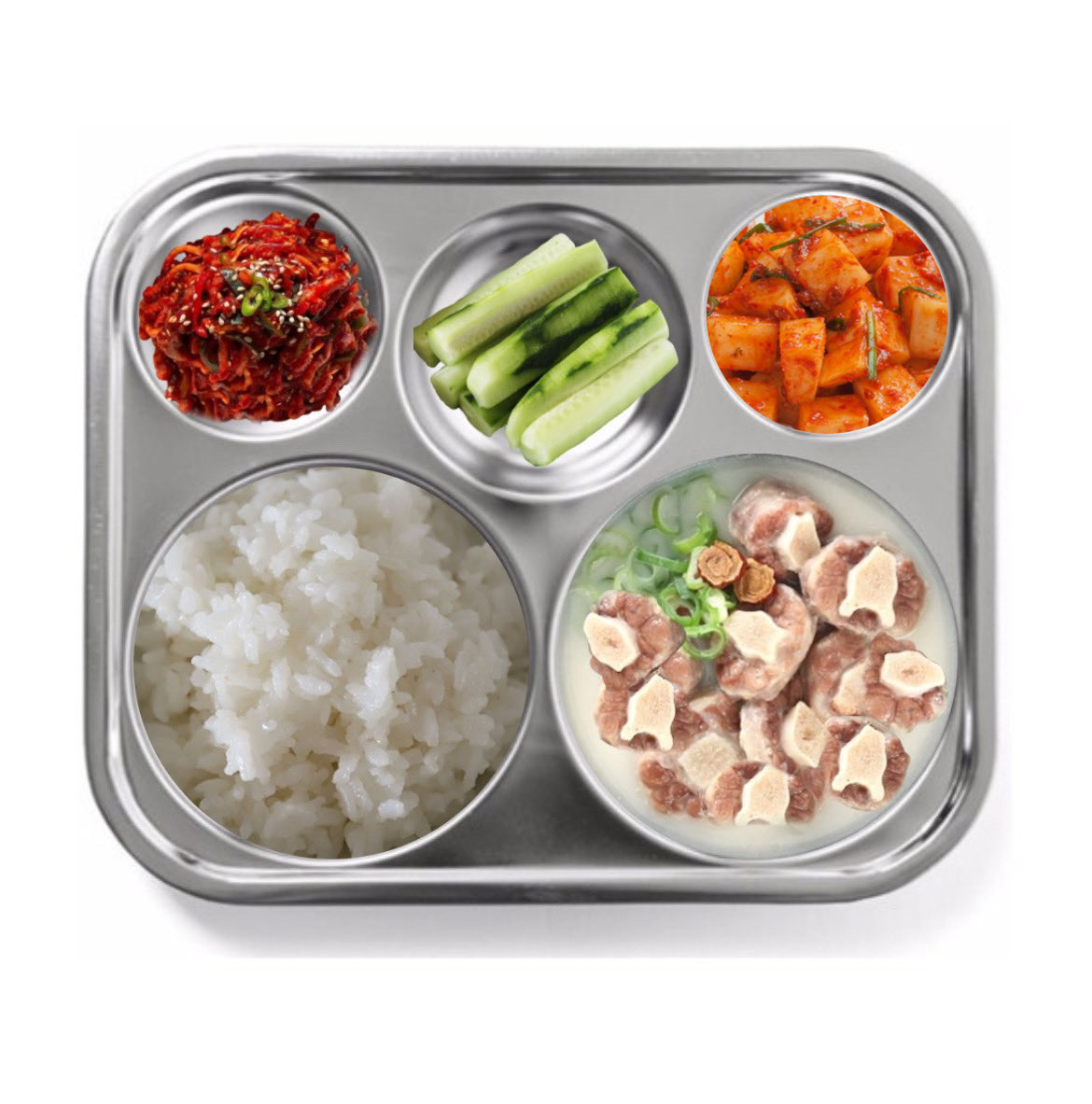 2022.02.27
훈련소 42일차 중식 #도운 

찹쌀밥
꼬리곰탕
오징어젓무침
오이스틱
깍두기

도운아 맛있게 먹어🐶🤎