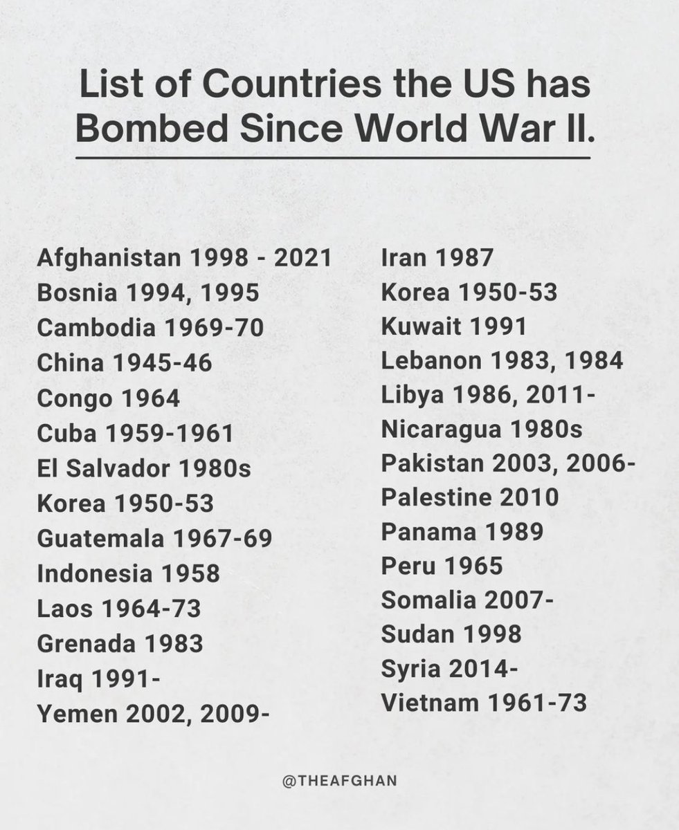 Let’s now forget what US has done..