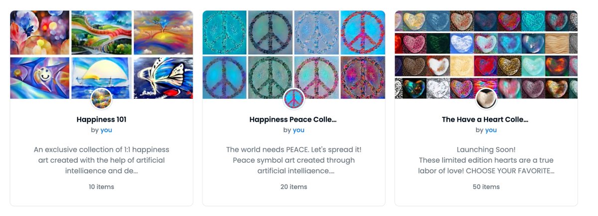 RANIABADRELDIN's tweet photo. My #NFTs are all about spreading Happiness, Peace and Love. The world needs it! 😃☮️❤️

https://t.co/HhJUpzbjIX

PLS RT if you want to help me spread them!

#nftcommunity #nft #nftart #aiart #nftsforgood #happinessart #happinessnfts #womeninnfts #nftsforpeace #nftswithamessage https://t.co/ERdZmFMsYQ