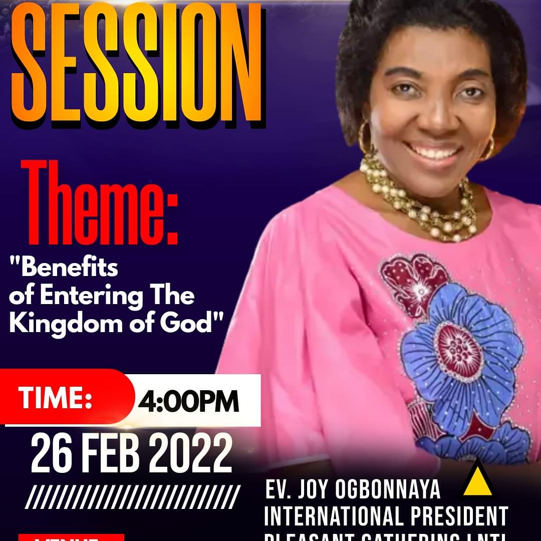 p_gathering's tweet photo. Join the International President of Pleasant Gathering, Barr Joy Ogbonnaya, as she shares insights and leads prayers with participants from 21 nations of African Women for Jesus to All Nations today at 4pm. Africa arise and fulfil global endtime destiny. See flyers for details. https://t.co/njqaIhedCz