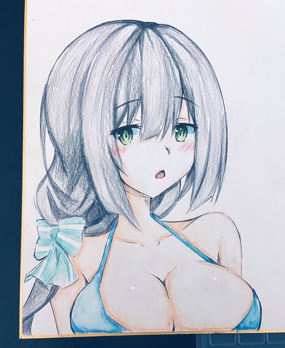 ゆゆゆリクエストより東郷さん水着アナログ👍 