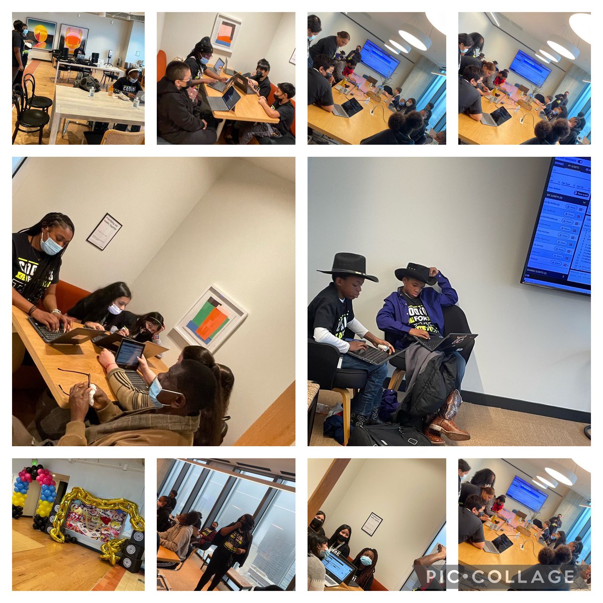 DrJYAndrews's tweet image. Attending the Coding for the Culture with @DrJEMcDonald and @sharell_martin ! Students up early on a Saturday morning learning all about coding! @HAABSE3 is so excited to be a partner for this awesome event!!