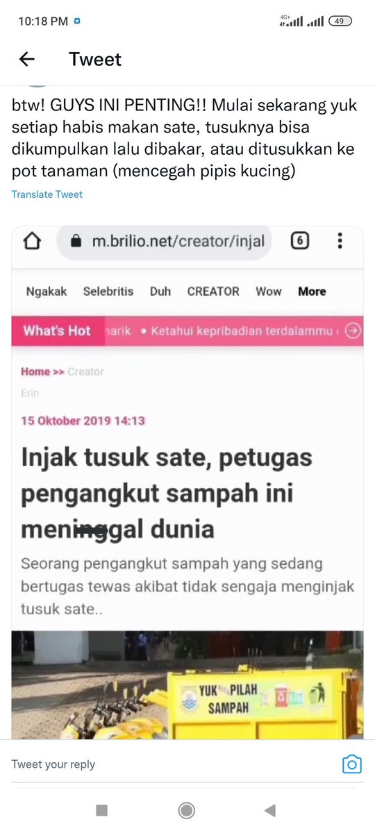 AREAJULID's tweet photo. Dis! Harus mulai lebih aware ya guys jngn selalu di anggap sepele perihal ini https://t.co/wixWzyxP8f
