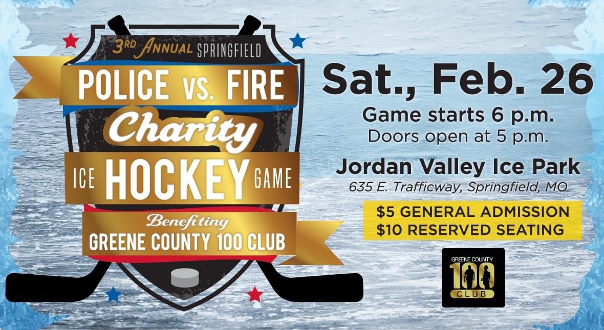SGFPolice's tweet image. It's game day. *cue Rocky theme song*

The face off vs @SGF_Fire happens at 6 p.m. sharp at Jordan Valley Ice Park. Doors open at 5 p.m.

Tickets are $5 at the door. Bring the whole family and be ready to get loud!

@TheParkBoard