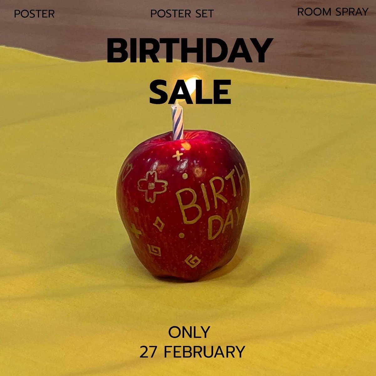 Ready to be part of this year’s forlorn birthday !? 🥳
เพราะมีคุณลูกค้าถึงมีเค้าในวันนี้วันเกิดปีนี้เค้าจึงขอจัดเซอร์ไพรส์ให้คุณลูกค้าซะเอง กับ Birthday sale !โปรโมชั่นดีๆจากฟอร์ลอร์นค่า

🎁เฉพาะวันที่ 27 ก.พ. นี้
✉️สงวนสิทธิ์ให้ซื้อผ่านทาง dm ของไอจี/ทวิตของ Forlorn เท่านั้นค่า