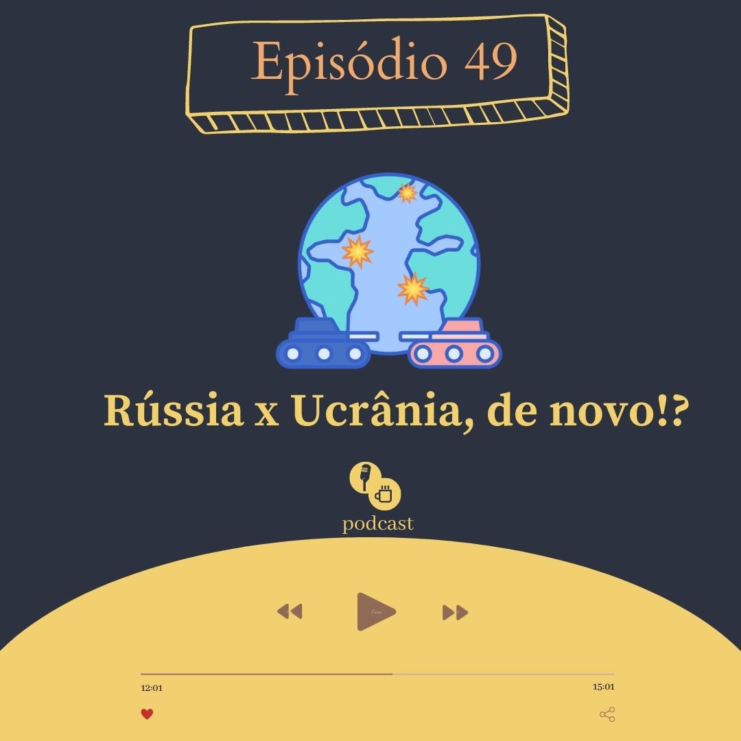 Estamos no ar com + um ep do podcast. ☕🗣

Neste ep fizemos um breve resumo das notícias da atual guerra no continente europeu, mostramos os antecedentes e cobrimos as principais notícias do entretenimento. 

Quer conferir? Clica no link. Tá na bio 

#podcast #ucrania #russia