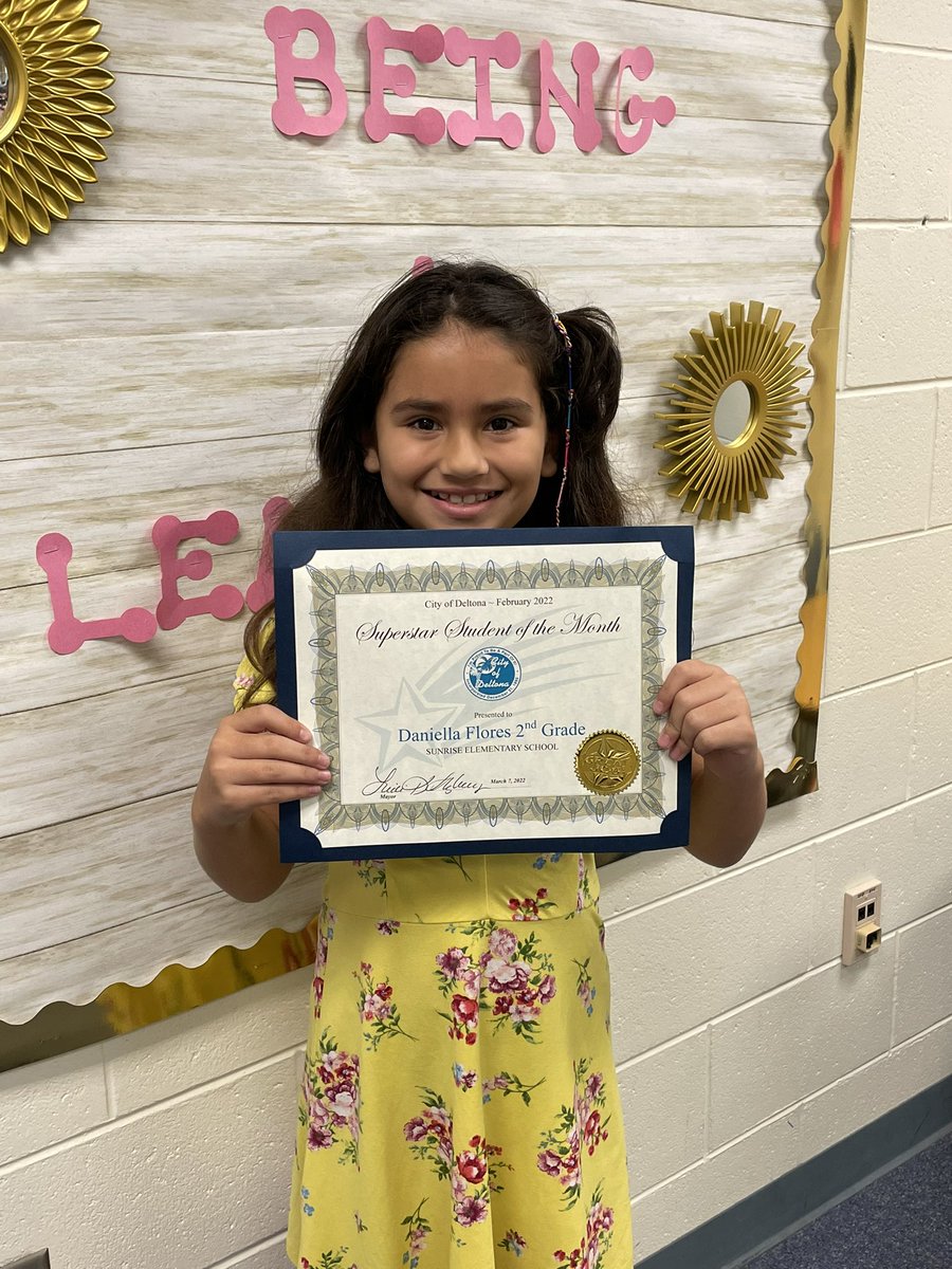 Kristina Kania (@kaniakristina) on Twitter photo Congratulations Daniella for earning the Deltona Superstar Student of the Month Award! 🎉 <a href="/SytsmaZoe/">Zoe Sytsma</a> <a href="/Sunrisevcs/">Sunrise Elementary</a> @CityofDeltona @VCSColon Congratulations Daniella for earning the Deltona Superstar Student of the Month Award! 🎉 <a href="/SytsmaZoe/">Zoe Sytsma</a> <a href="/Sunrisevcs/">Sunrise Elementary</a> @CityofDeltona @VCSColon