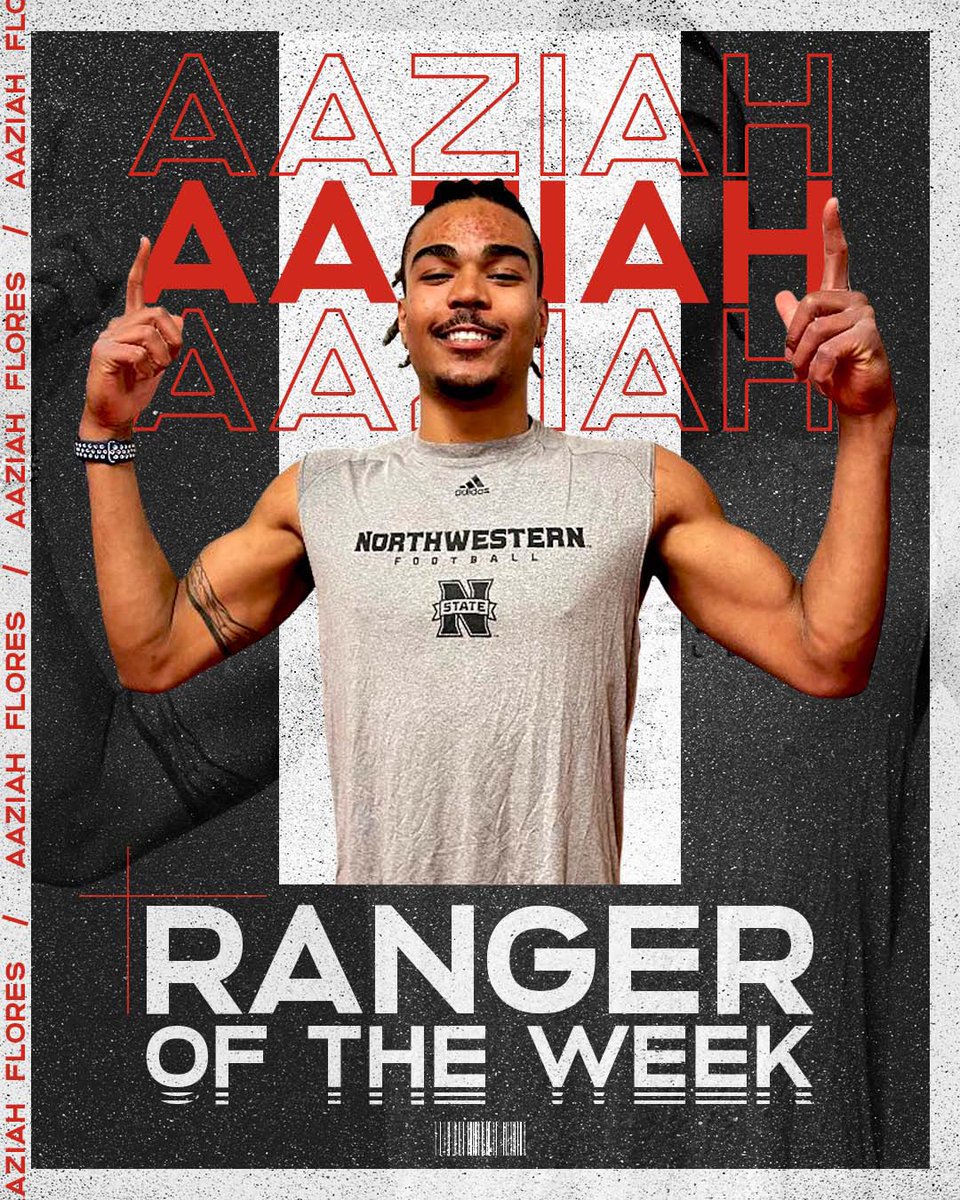 nwosufootball's tweet photo. New Week, New Award.. 
Congratulations @Aaziah3 on the Ranger of the Week! https://t.co/OiiNs3LNOC