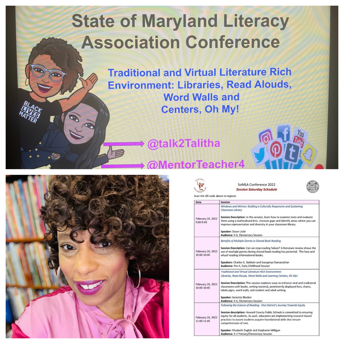 Senetria Blocker, NBCT (@mentorteacher4) on Twitter photo <a href="/talk2Talitha/">Talitha Simeona</a> and I presented  at the <a href="/somlareads/">SOMLAReads</a> Saturday Sessions Program this morning. 
Registration for Saturday Sessions is free to SoMLA Members. Not a member? Run, don't walk to somla.online #SoMLA2022 <a href="/talk2Talitha/">Talitha Simeona</a> and I presented  at the <a href="/somlareads/">SOMLAReads</a> Saturday Sessions Program this morning. 
Registration for Saturday Sessions is free to SoMLA Members. Not a member? Run, don't walk to somla.online #SoMLA2022