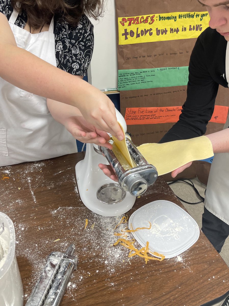 Culinary demo day- homemade pasta anyone? #cte #tfnd