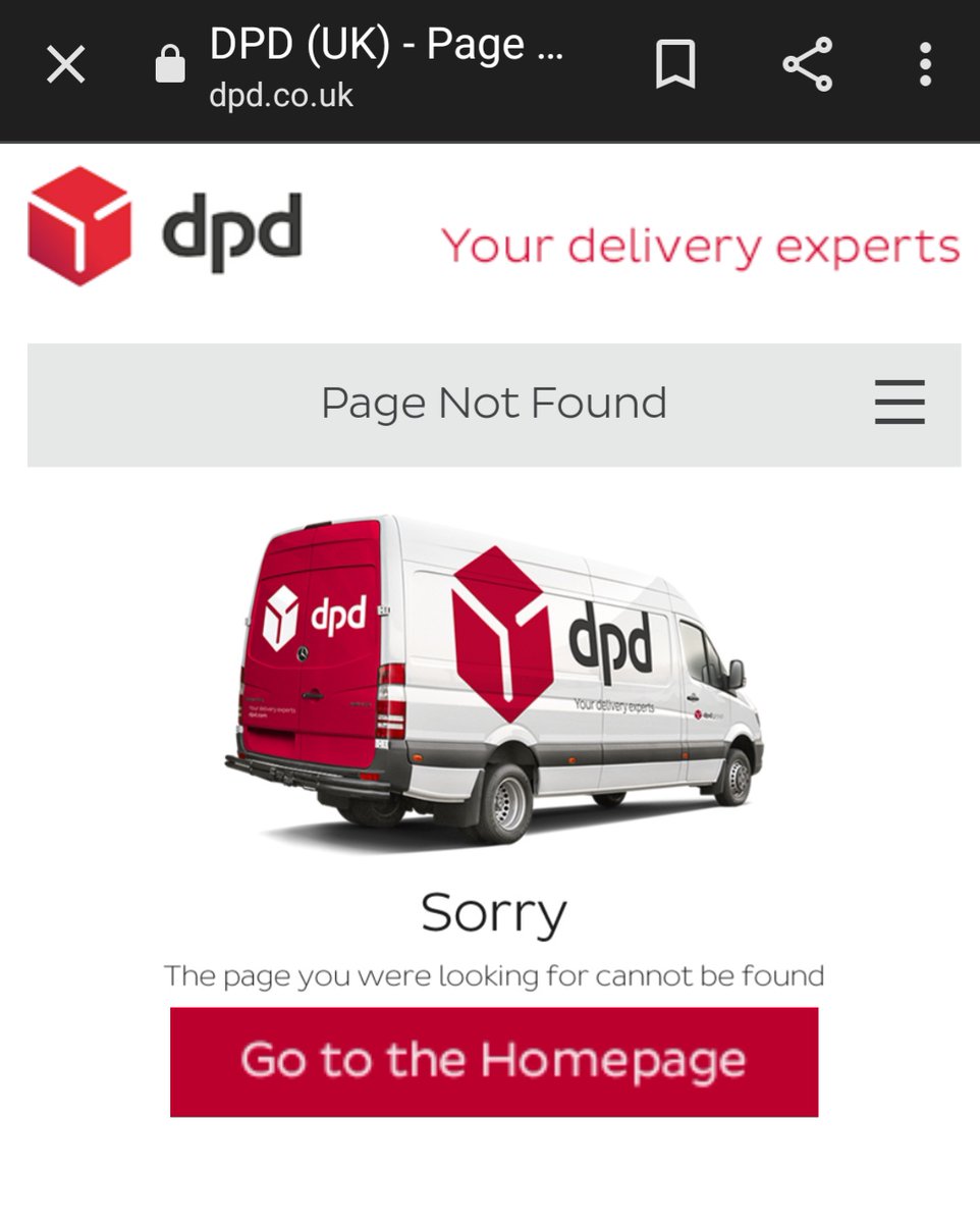 EasternRoseUK's tweet photo. DPD UK would like to hear from customers....not. If you click on the link on the DPD UK home page where it invites you to share your views you get.
#DPD_UK https://t.co/iVcKntnglD