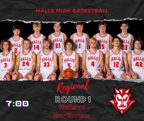 Halls Basketball tweet media