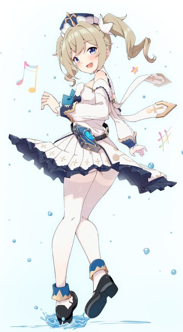 バーバラのスカートひらひら絵
#原神   #GenshinImapct 