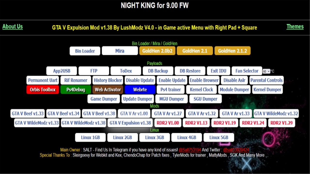 GTA V 1.38 Expulsion v4.0 Mod Menu for PS4 9.00 by LushModz