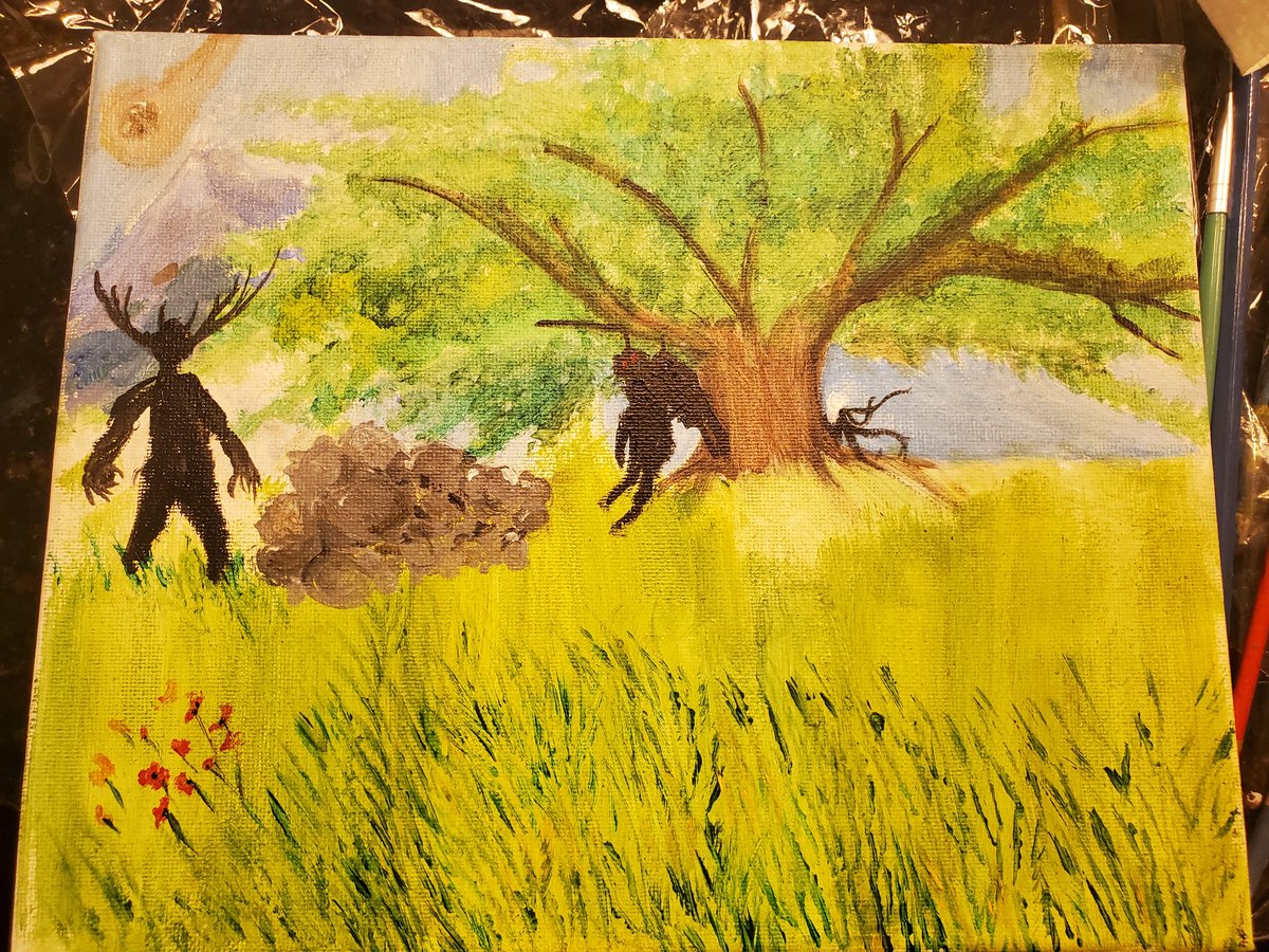 BriarDRose's tweet photo. Sometimes you just gotta have fun painting https://t.co/w6O107ix1u