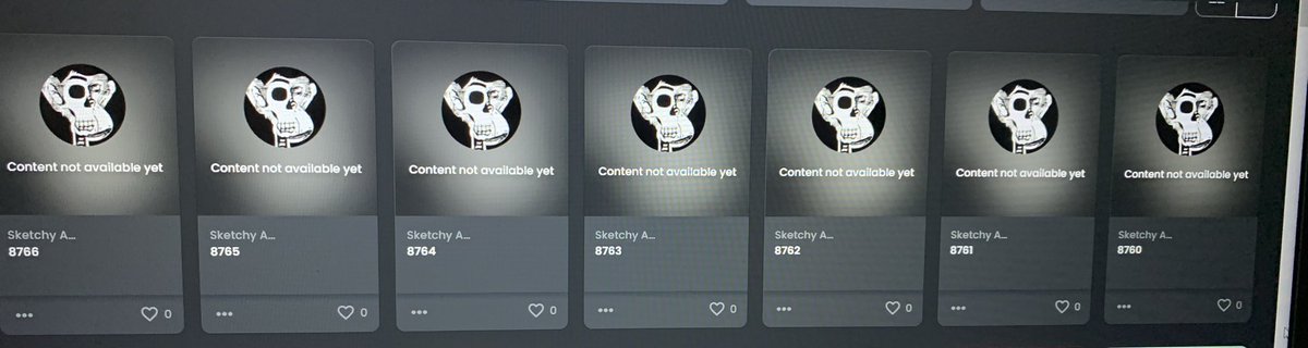 Im feeling blessed yet again and hyped. Just minted 7 <a href="/SketchyApeBC/">Sketchy Ape Book Club</a> 90% minted, Best #community hands down I just love every single one you Sketchies ❤️❤️❤️ #SABC #SketchyApeBC #LFG