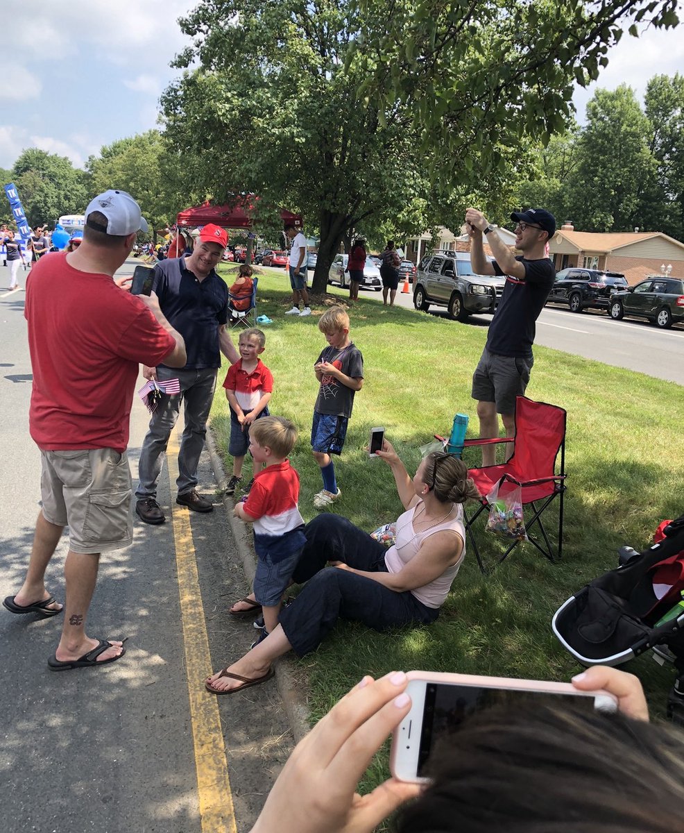 PWCDems's tweet photo. Wishing #AmericasDad a very happy birthday, @timkaine! From your PWC Dems! (2018 Daly City July 4th Parade) https://t.co/BjBh4361J8