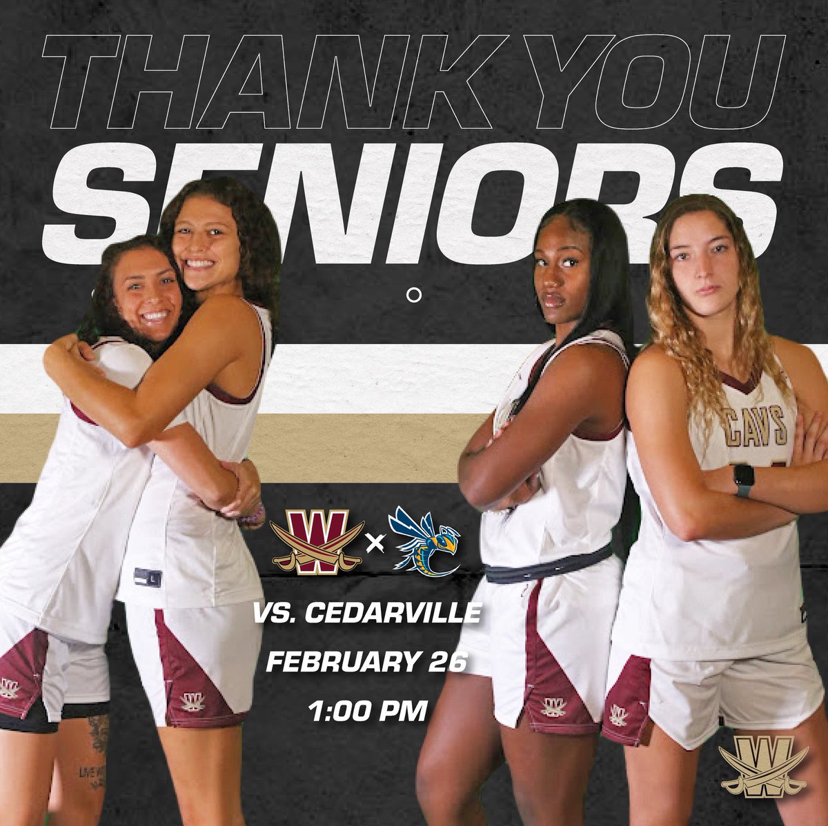 GAMEDAY! Come by Alumni Arena to celebrate our SENIORS on their big day! #SwordsUp⚔️ 

📍Walsh University
💻 bit.ly/3qAeQRl
⌚️ 1:00pm