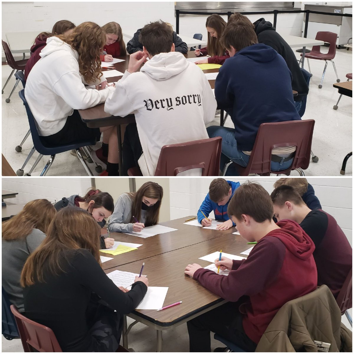 CBMath132's tweet photo. 8person teams competing next this morning! #letsgoredbud #RBHSmathteam #redbud132 https://t.co/clgnqFvzk4