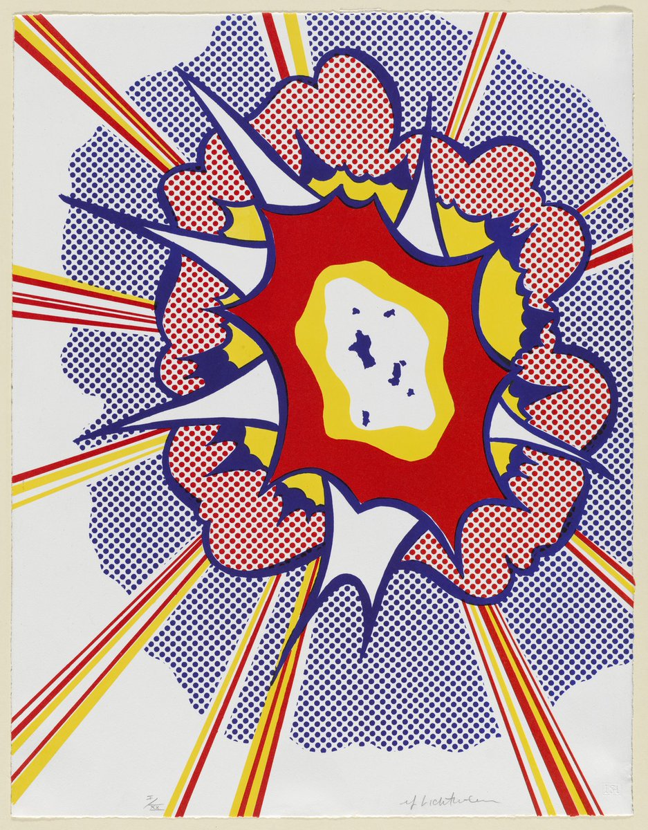 artlichtenstein's tweet photo. Roy Lichtenstein, Explosion from 9, 1967 https://t.co/XSEOYSodtW #roylichtenstein #museumofmodernart https://t.co/xy8k2syooc