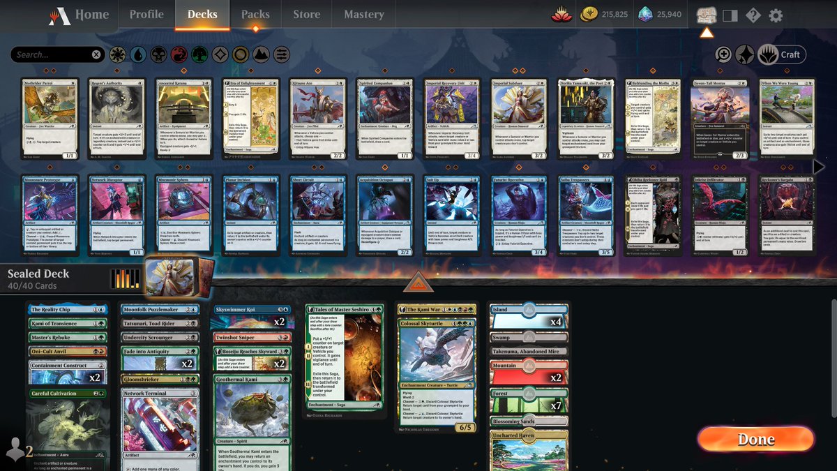 instantonius's tweet image. 7-2 Arena Open Day 1 with 5C Value Pile. Let's get those $$$ tomorrow,