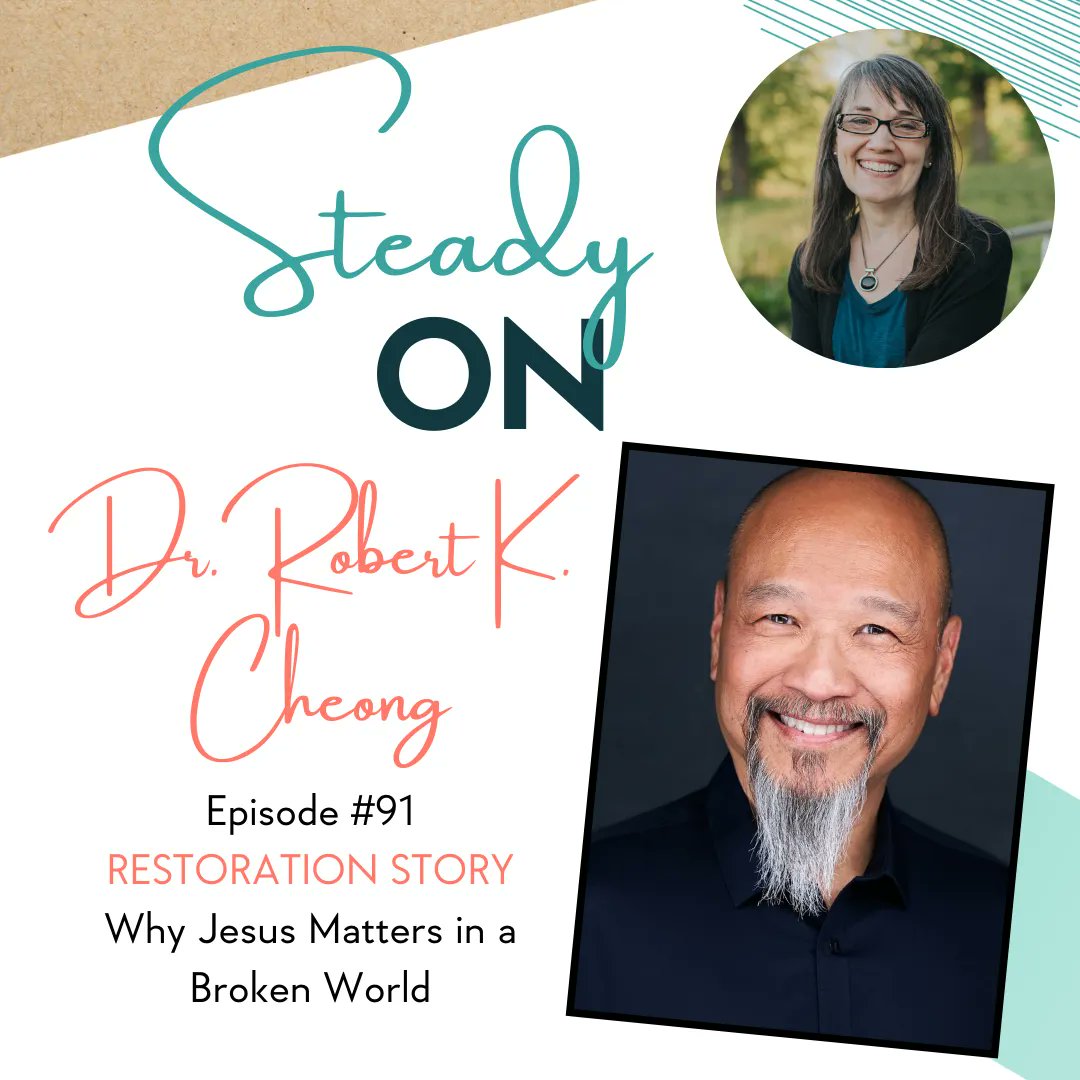 Listen in to this recent episode of Steady On, where Dr. Robert K. Cheong reminds us that Jesus can bring healing, transformation, and redemption to all our broken stories.

buff.ly/3LZqWw7

@rcheong @GospelCareMn #restorationstory