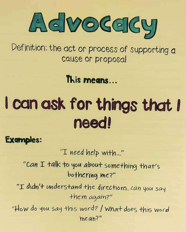 teacher2teacher's tweet photo. Here's how T Hannah supports S self-advocacy – have you tried something similar in your classroom community?

(via resourcefully.yours on Instagram)

#TeacherTwitter #edchat #EduTwitter https://t.co/ukaEU2a57U