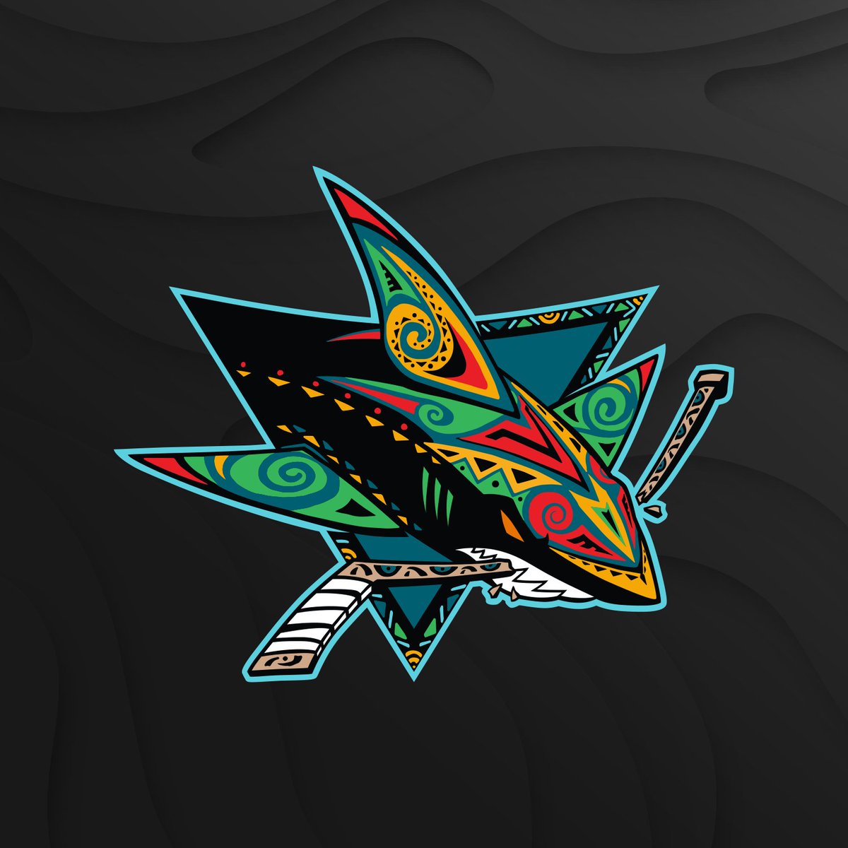 #NewProfilePic thanks to Terry Smith.

Terry Smith, the designer of the Sharks original logo, created this custom Sharks crest for our Teal Tote fundraiser benefiting <a href="/selfestemorg/">Self-eSTEM</a> as part of #BlackHistoryMonth.