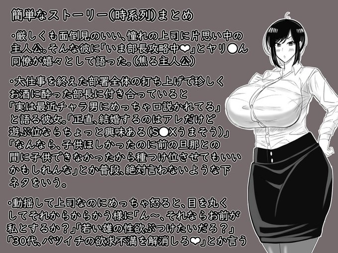 おまけ、大体のストーリー流れ。

これを見た後に(あるいは見ながら)、物語を再度見返すとまた違った印象を抱くかもしれないですね(;'∀`)

あ～、ファンボックスでエロ差分あげたいけど、今は頭疲れているから…(; ・`д・')また後日という事で、ひとつお願いしますm(__)m 