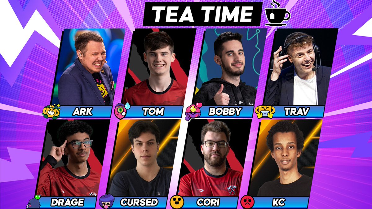 What do <a href="/Brawl_esports/">Brawl Stars Esports</a> pros feel about this year's competition? How did they find their qualifiers last weekend? What's their reaction to Brawl Talk and the upcoming changes? 🤔

Find out this and more, Sunday at 19:00 GMT for our first ever Tea Time!☕

📺twitch.tv/arkbrawlstars