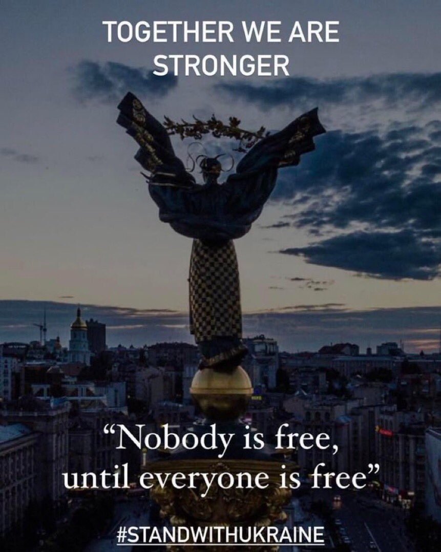 If you are blaming anyone other than Putin for what is happening in #Ukraine, we know where you stand. You stand on the wrong side of history, the wrong side of peace, the wrong side of human rights, the wrong side of #democracy, and the wrong side of truth.

#StandWithUkraine