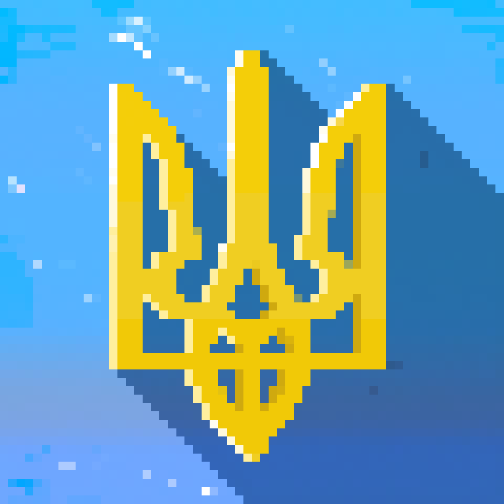 Free Ukraine.
We will fight for our freedom!

#UkraineWar #UkraineUnderAttack #UkraineRussia  #nftart #nftcollectors #pixelart #NFTartist #dropyournft