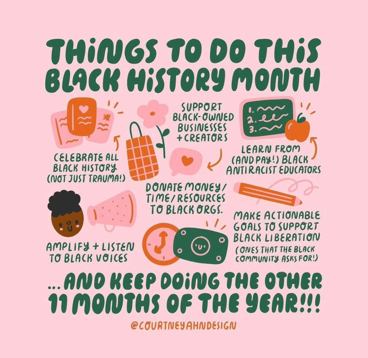 40acresproject's tweet photo. Some ideas and tips from @bakersforBLM on how to celebrate Black voices every month of the year. #BakersAgainstRacism https://t.co/bAJIp6n7Ln