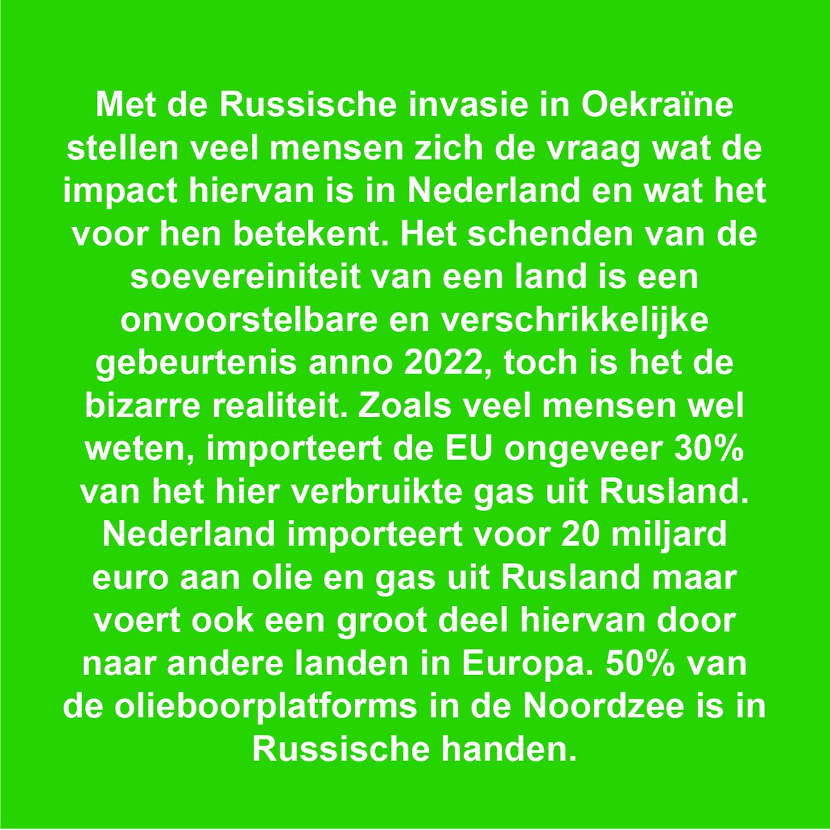 Stop Oliewinning Rotterdam solidair met Oekraïne: wat betekent de situatie in Oekraïne voor winning van olie en gas uit eigen land, zoals in Rotterdam? (1) 
#boycotputin #solidairmetoekraine #sluitdegaskraan #trekeentruiaan #keepitintheground #geenolieuitrdam