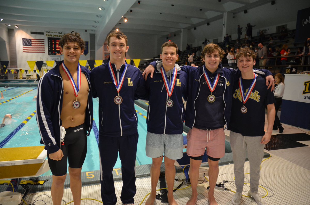LaSalle_Sports's tweet photo. #LaSalleSwimming wins 34th Consecutive Philadelphia Catholic League Championship! #HailLaSalle https://t.co/wMTdJHjRGd