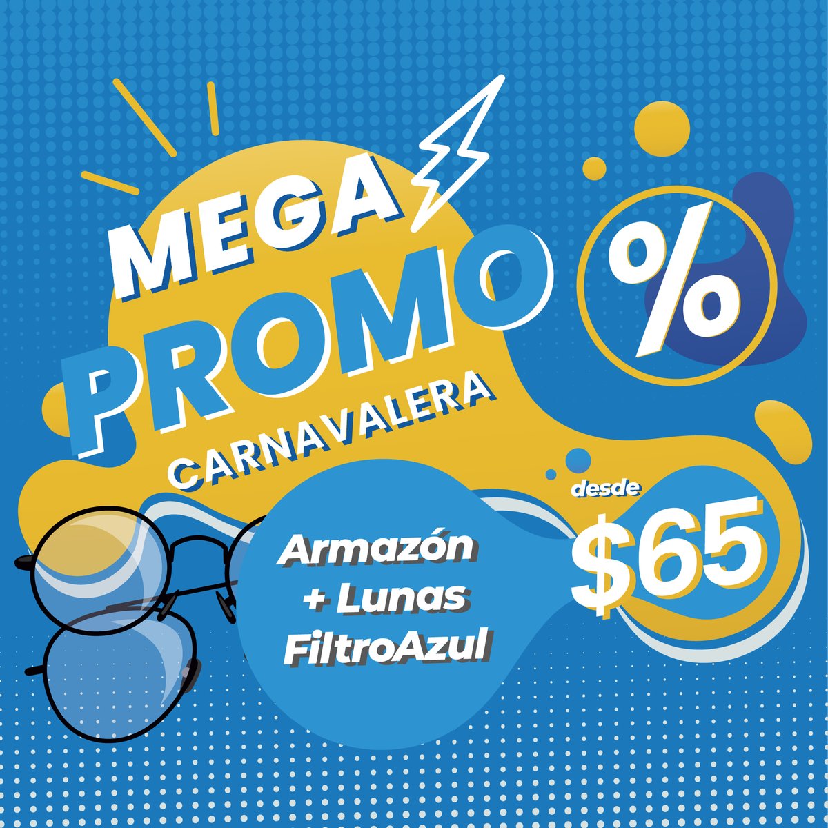 opticacdll's tweet photo. 🤩 Este feriado de #Carnaval encuentra Lentes #AntiReflejo Completos desde $35 y Lentes #FiltroLuzAzul desde $65. 
Visítanos y comprueba calidad en #SaludVisual a tu alcance.
 👓 ¡AGENDA tu visita y pregunta por nuestras promos! 📲 https://t.co/k3dkp3DQgG
#SaludVisual #NewLens https://t.co/xoUqkGpPY7