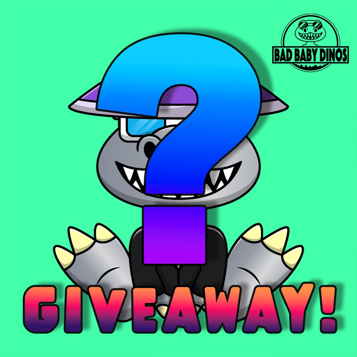 We had so much fun with last weekends give aways: We're doing THREE more this weekend! 

💥Starting now!
🤯 Like, RT, Comment Below!
🤯Tag Three Friends 
😉Tag an #NFT Gaming project Bad Baby Dinos should collab with in the #Metaverse!
⏰ 24 hours. Good Luck!

#NFTGiveaway #p2e