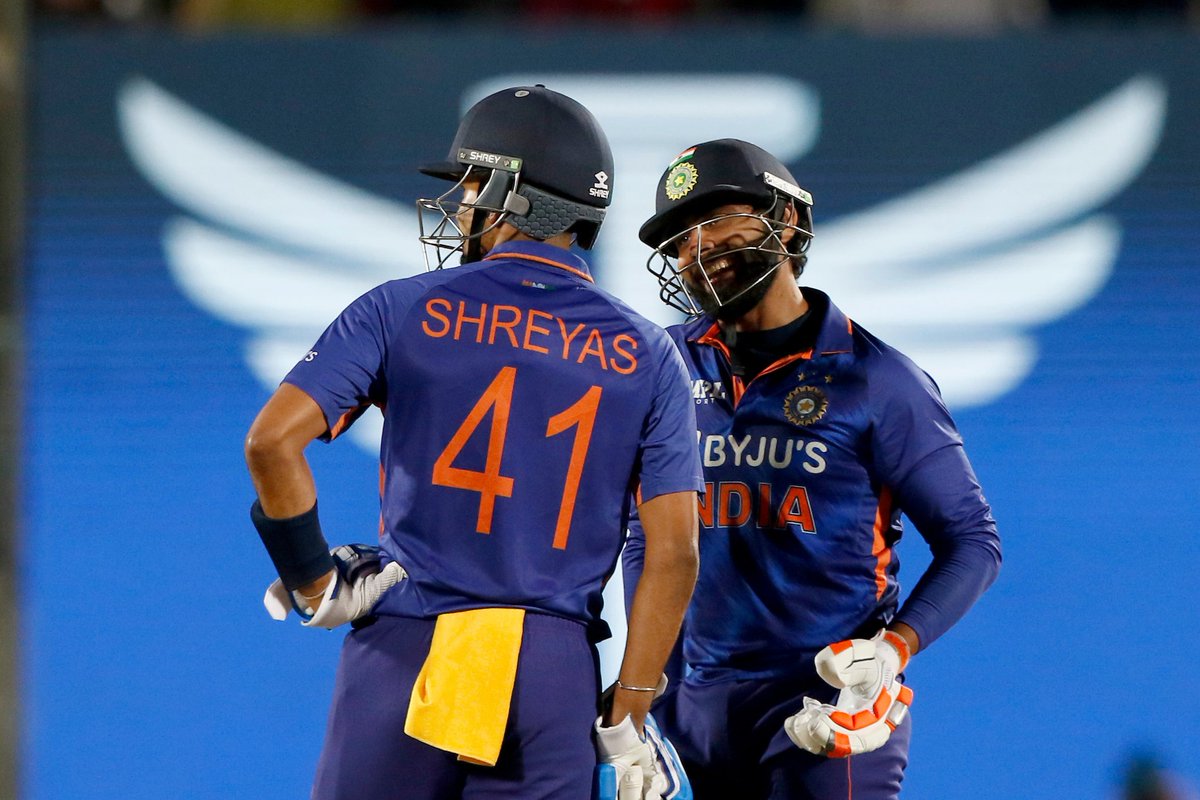 Shreyas consistent Iyer X Ravindra-power🏌️
#INDvSL