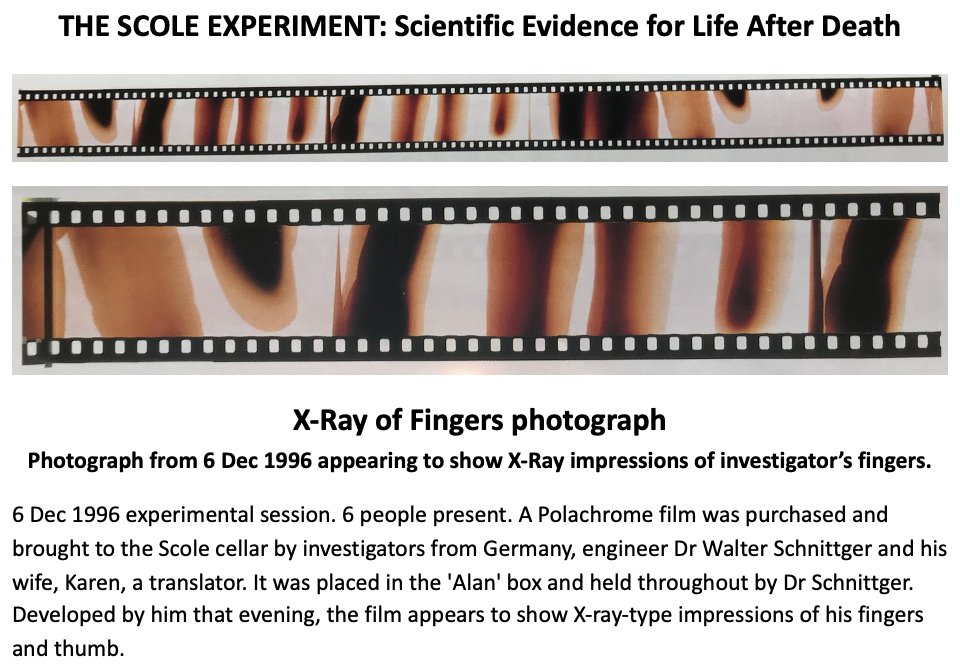 X-Ray of Fingers photograph from 6 Dec 1996 appearing to show X-Ray impressions of investigator’s fingers.

#TheScoleExperiment blog.

grantandjane.com/the-scole-expe…

@SPR1882 @LeoRuickbie #psi #psychicalresearch #photography #psychic #mediumship #paranormal #afterlife #spirit #ufo #uap
